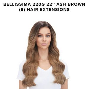 BELLAMI BELLISSIMA 220G 22" ASH
BROWN (8) HAIR EXTENSIONS
